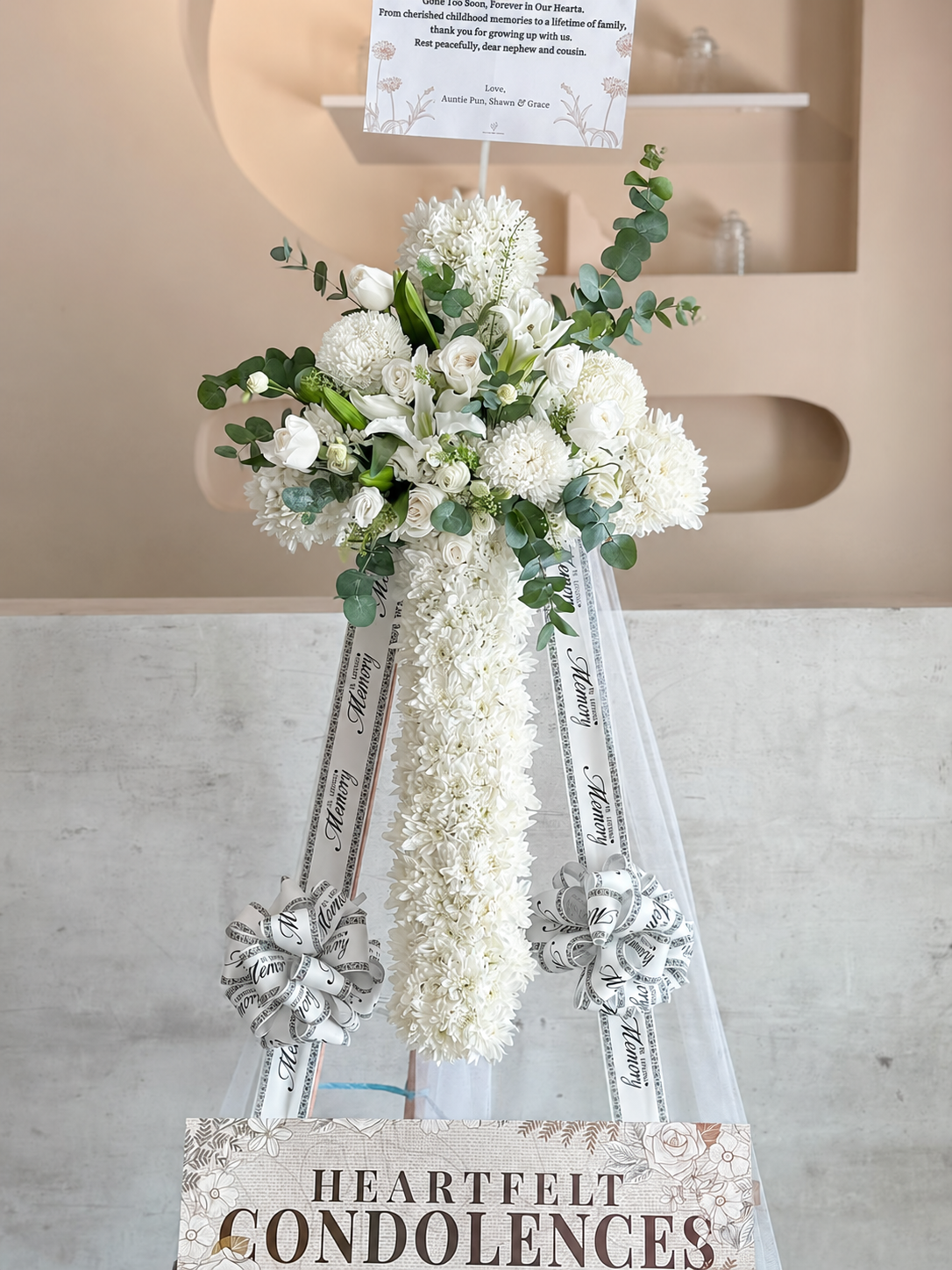 Eternal Peace Cross Wreath - Image 2