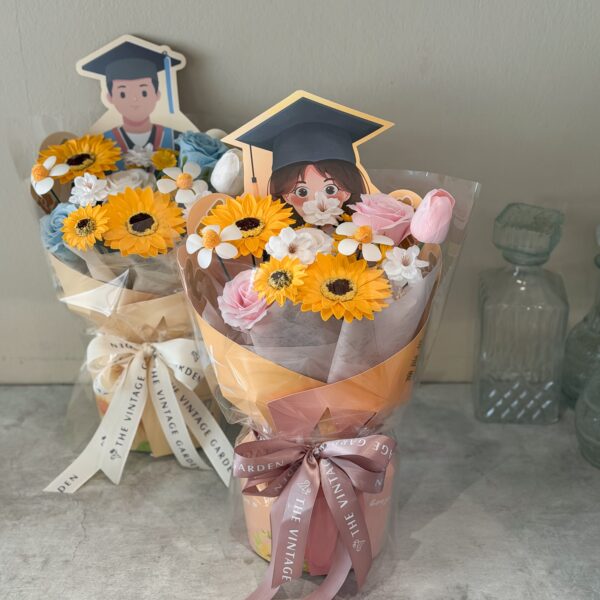 Golden Bloom Wishes (SOAP FLOWER)