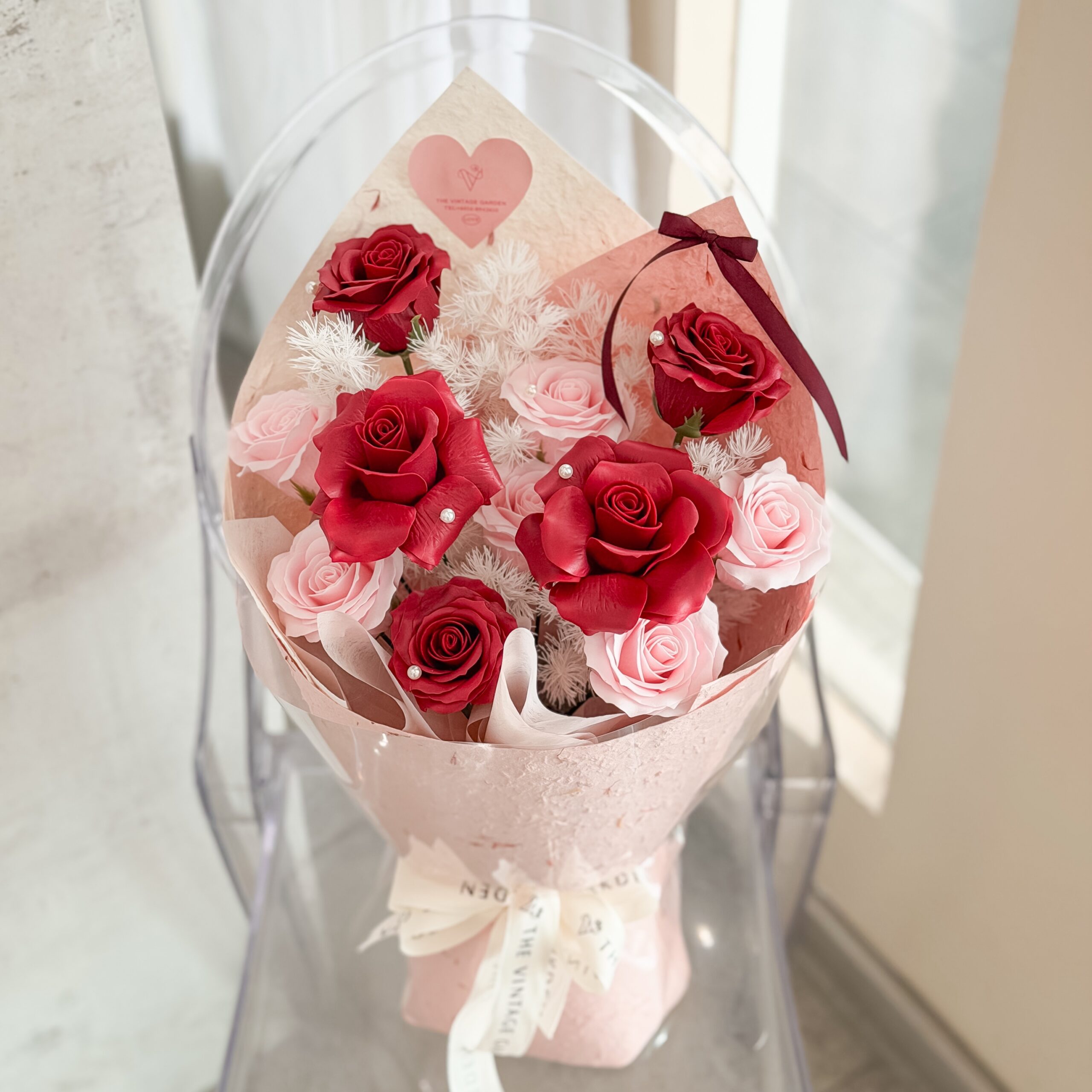 Blushing Romance (Soap Flower)