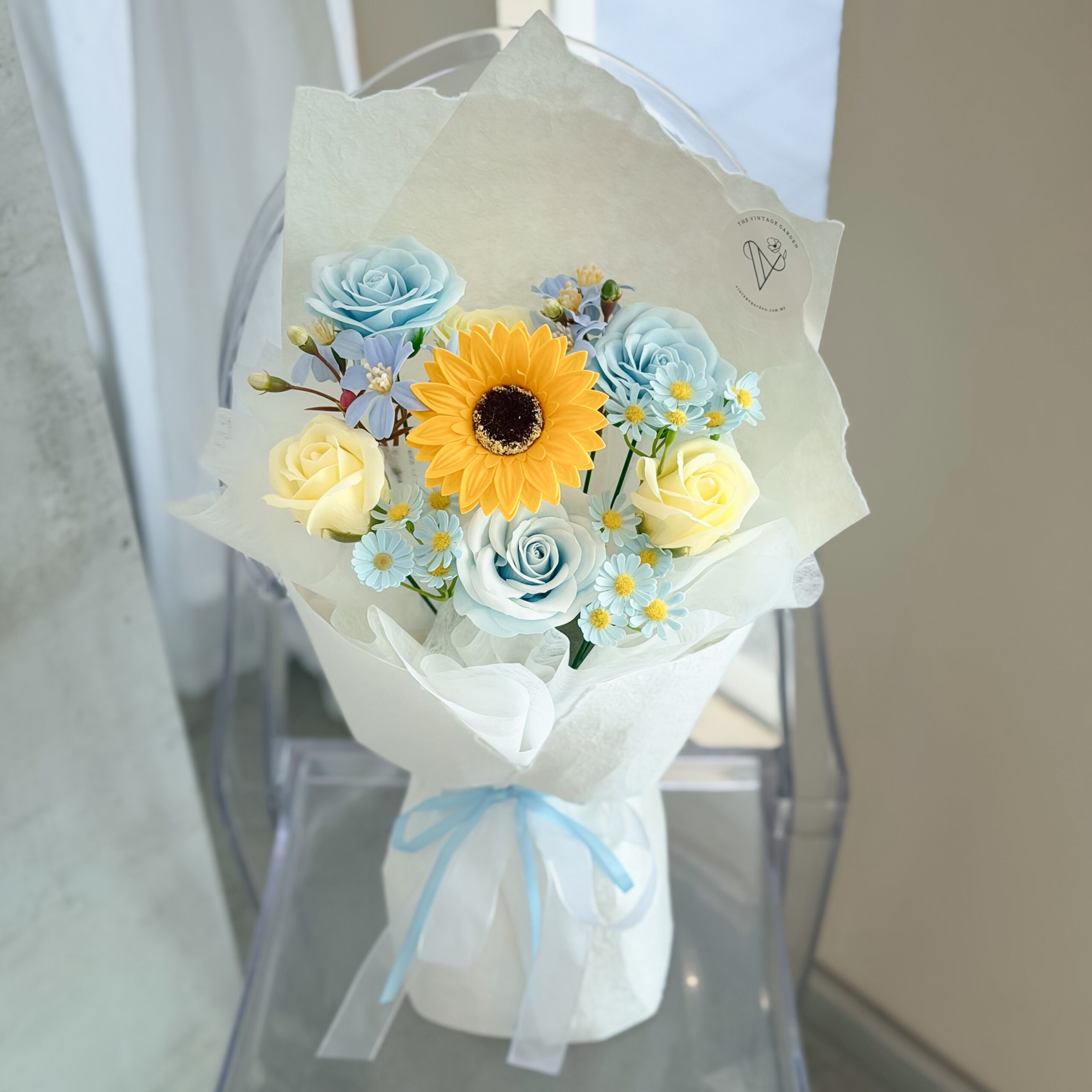 Blue Skies & Sunshine (SOAP FLOWER)