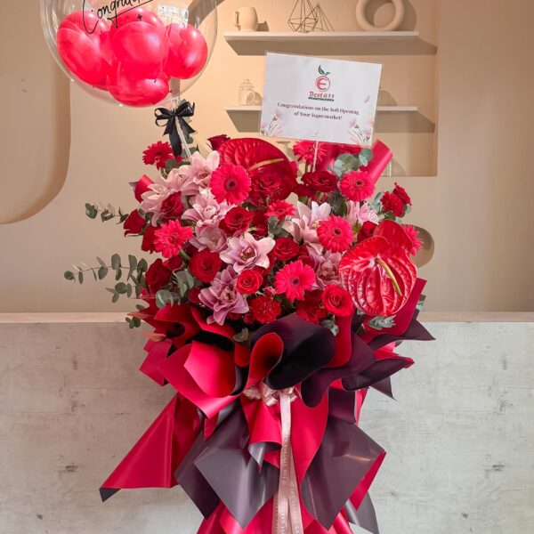 Crimson Prosperity ( Fresh Flowers)