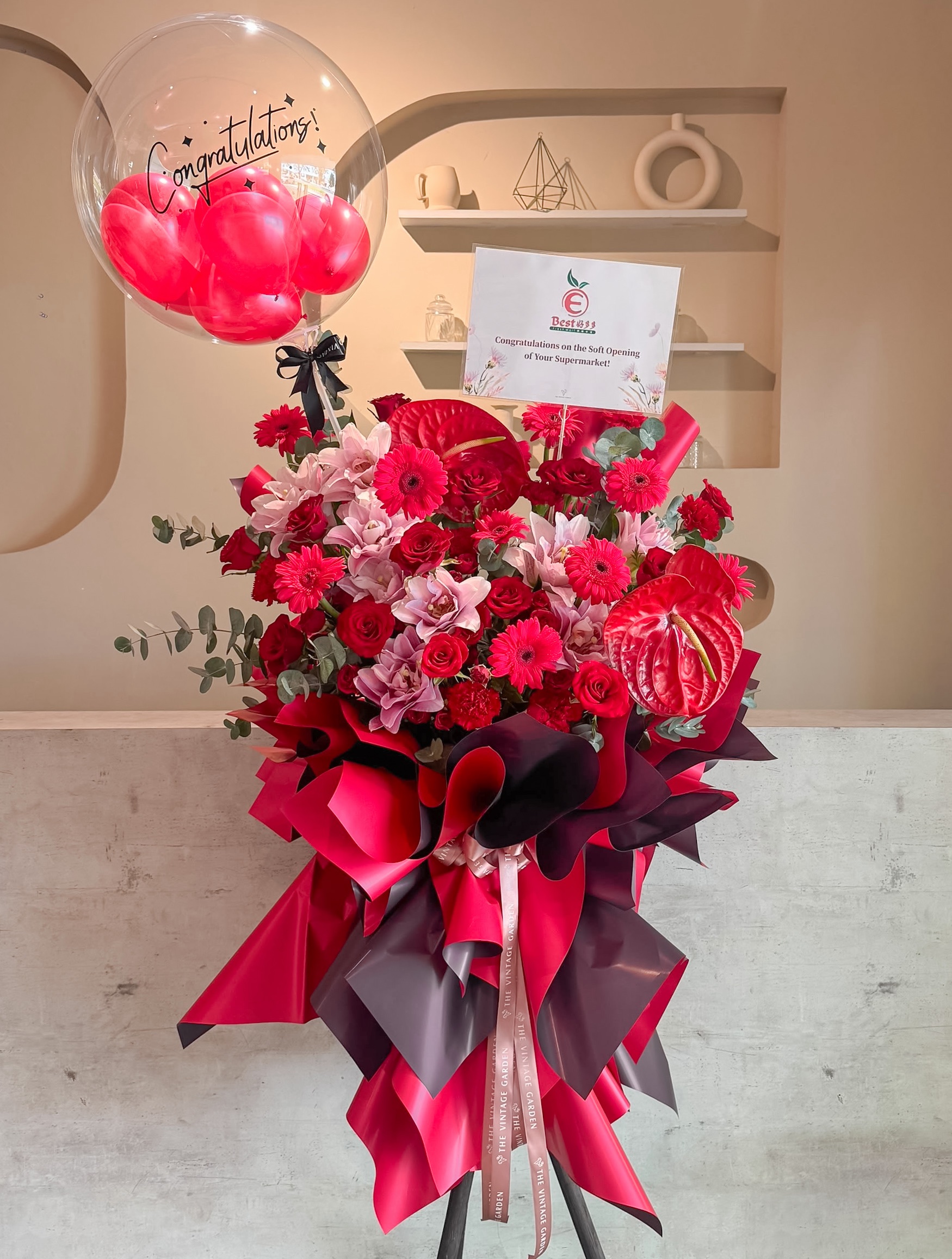 Crimson Prosperity ( Fresh Flowers)