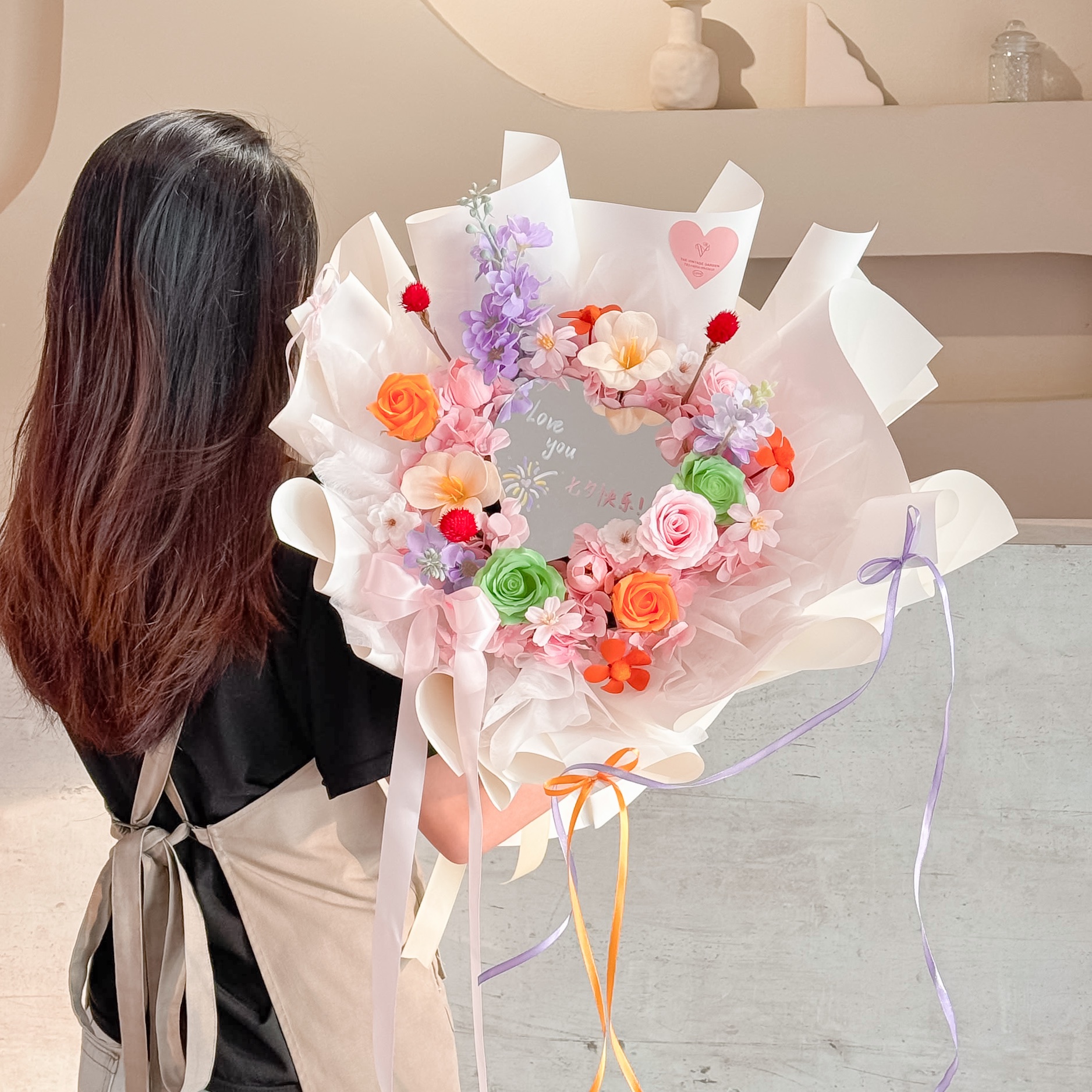 Rainbow Love (SOAP FLOWER)