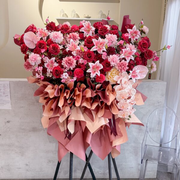 Rosy Pink Elegance (Artificial Flowers)