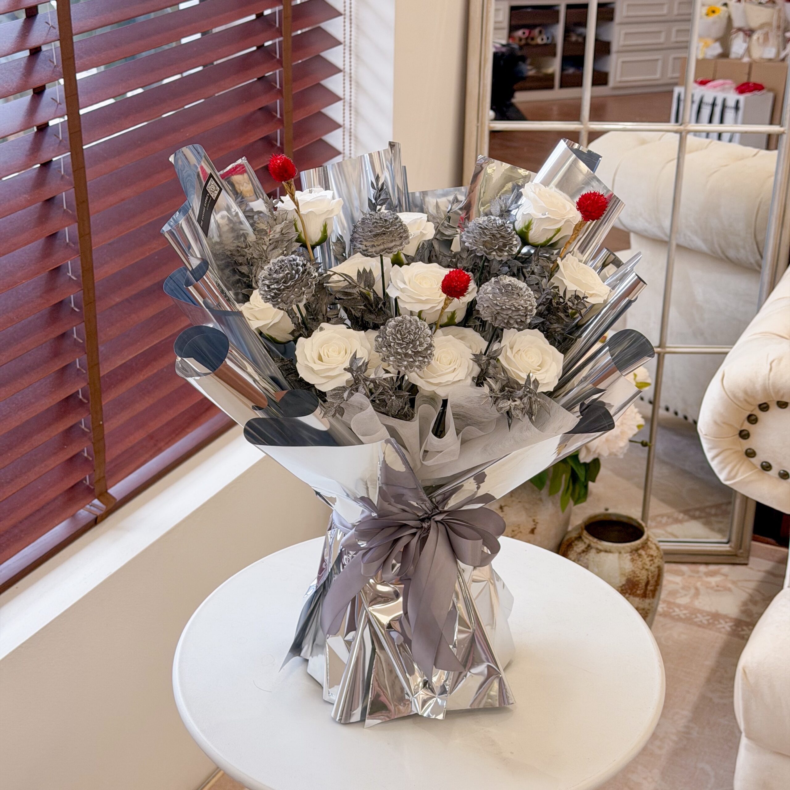Silver Rouge (SOAP FLOWER)